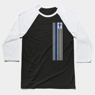 Blue Line Distressed Apparel Baseball T-Shirt